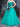 Strapless Boned Bodice Ruffle Chiffon Ball Gown Prom Dress - Turquoise