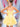 Strapless Boned Ruffle Chiffon Mini Ball Gown Prom Dress - Yellow