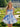 Strapless Boned Ruffle Printing Chiffon Mini Ball Gown Prom Dress - Baby Blue Floral
