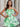 Strapless Boned Ruffle Printing Chiffon Mini Ball Gown Prom Dress - Sage Floral