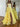 Yellow Strapless Chiffon Tiered Princess Corset Prom Dress with Slit