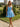 Crystal Ruffle Boned Mini Ball Gown Prom Dress in Sky Blue