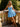Crystal Ruffle Boned Mini Ball Gown Prom Dress in Sky Blue