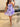 Floral Printing Layered Mini Prom Dress With Hand Made Flower - Lilac Floral