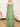 Ruffle Bow Chiffon Prom Dress With Belt - Olive Green