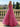 Boned Strapless Tiered Ball Gown Prom Dress Long With Bow - Hot Pink