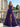 Boned Strapless Tiered Ball Gown Prom Dress Long With Bow - Purple