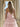 Boned Strapless Tiered Ball Gown Prom Dress Long With Bow - Blush Pink
