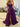 Boned Strapless Tiered Ball Gown Prom Dress Long With Bow - Purple