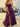 Boned Strapless Tiered Ball Gown Prom Dress Long With Bow - Purple