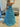 Boned Strapless Tiered Ball Gown Prom Dress Long With Bow - Blue