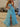 Boned Strapless Tiered Ball Gown Prom Dress Long With Bow - Light Blue