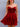 Cut Front With Bow Boned Ruffle Mini Ball Gown Prom Dress - Red