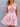 Cut Front With Bow Boned Ruffle Mini Ball Gown Prom Dress - Pink