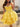 Luxury Crystal Boned Ruffle Mini Ball Gown Prom Dress - Yellow