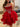 Luxury Crystal Boned Ruffle Mini Ball Gown Prom Dress - Red
