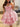 Luxury Crystal Boned Ruffle Mini Ball Gown Prom Dress - Pink