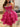 Luxury Crystal Boned Ruffle Mini Ball Gown Prom Dress - Hot Pink