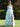 Sweetheart Ruffle Printing Chiffon Tiered Ball Gown Prom Dress - Blue Floral