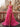 Sweetheart Ruffle Tiered Ball Gown Prom Dress - Hot Pink