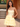 Lace Embroidery Backless Mini Ball Gown Prom Dress-Yellow