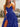 Lace Embroidery Boned Layered Ball Gown Prom Dress - Royal Blue