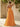 Strapless Embroidery Lace Bodice Layered Ball Gown Long Prom Dress With Split in Orange