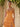 Strapless Embroidery Lace Bodice Layered Ball Gown Long Prom Dress With Split in Orange