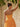 Strapless Embroidery Lace Bodice Layered Ball Gown Long Prom Dress With Split in Orange