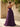 Strapless Embroidery Lace Bodice Layered Ball Gown Long Prom Dress With Split in Grape