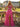 Ruffled Layered Sequin Corset Long Prom Ball Gown Dress in Hot Pink