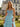 Ruffled Layered Sequin Corset Long Prom Ball Gown Dress in Sky Blue