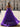 Cut Front Pleated Layered Ruffle Hem Long Prom Dress With Slit in Purple