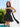 Strapless Bubble Mini Homecoming Dress with Flowing Scarf