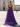Lace Cut Front Boned Ruffled Ball Gown Dress - Purple