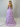 Lace Cut Front Boned Ruffled Ball Gown Dress - Lavender