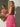 Sweetheart Pleated Bodice Layered Ruffle Hem Long Ball Gown Prom Dress With Slit in Hot Pink