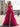 Sweetheart Pleated Bodice Layered Ruffle Hem Long Prom Dress With Slit - Fuchsia