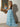 Sweetheart Pleated Bodice Layered Ruffle Hem Long Ball Gown Prom Dress With Slit in Sky Blue