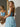 Sweetheart Pleated Bodice Layered Ruffle Hem Long Ball Gown Prom Dress With Slit in Sky Blue