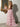 Sweetheart Pleated Bodice Layered Ruffle Hem Long Ball Gown Prom Dress With Slit in Pink