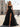 Sweetheart Pleated Bodice Layered Ruffle Hem Long Prom Dress With Slit - Black