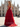 Sweetheart Pleated Bodice Layered Ruffle Hem Long Prom Dress With Slit - Red
