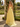 Sweetheart Crystal Ruched Bodice Ruffle Chiffon Long Ball Gown Prom Dress With Slit - Yellow