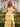 Sweetheart Tiered Lace Up Long Ball Gown Prom Dress With Split in Yellow