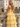 Sweetheart Tiered Lace Up Long Ball Gown Prom Dress With Split in Yellow