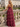 Sweetheart Tiered Lace Up Long Ball Gown Prom Dress With Split in Burgundy