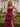 Sweetheart Tiered Lace Up Long Ball Gown Prom Dress With Split in Burgundy
