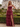 Sweetheart Tiered Lace Up Long Ball Gown Prom Dress With Split in Burgundy