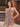 Cut Waist 3D Rose Halter Ruffle Mini Prom Dress - Dusty Rose